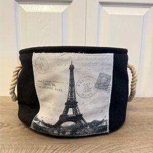 Paris Foldable Basket Black Storage Bin Bathroom